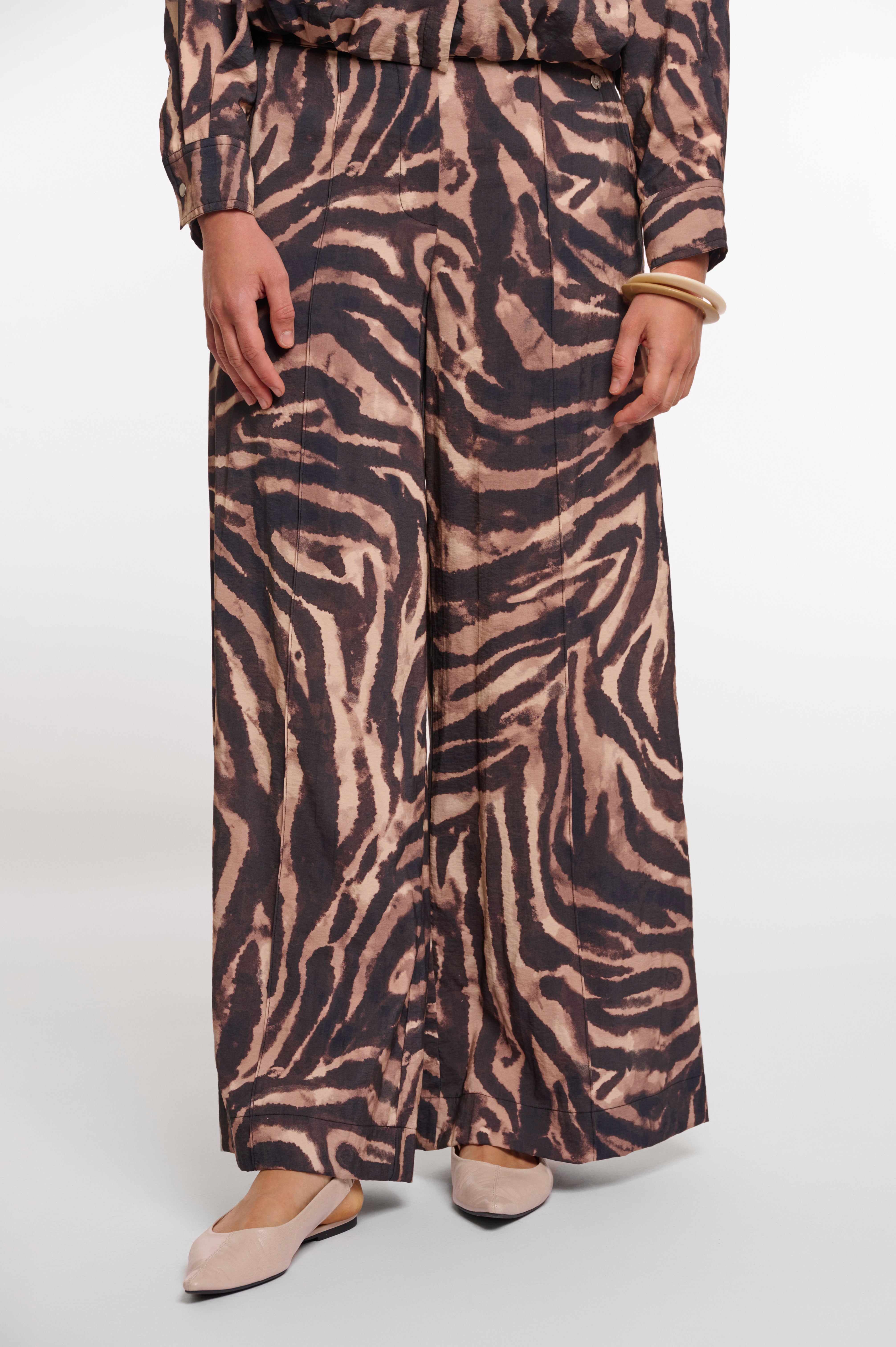 Rino & Pelle Darja Broek brown zebra