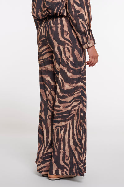 Rino & Pelle Darja Broek brown zebra