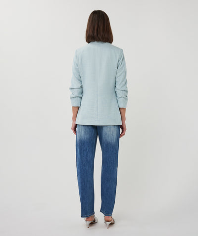 Esqualo Blazer Linnen Look SP26.10045 lichtblauw