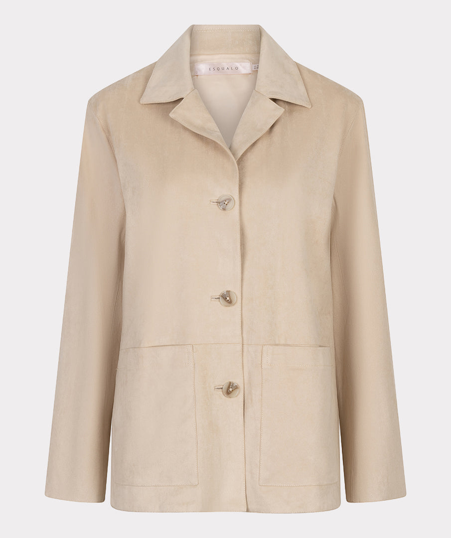 Esqualo Blazer Suedine SP26.37016 light sand