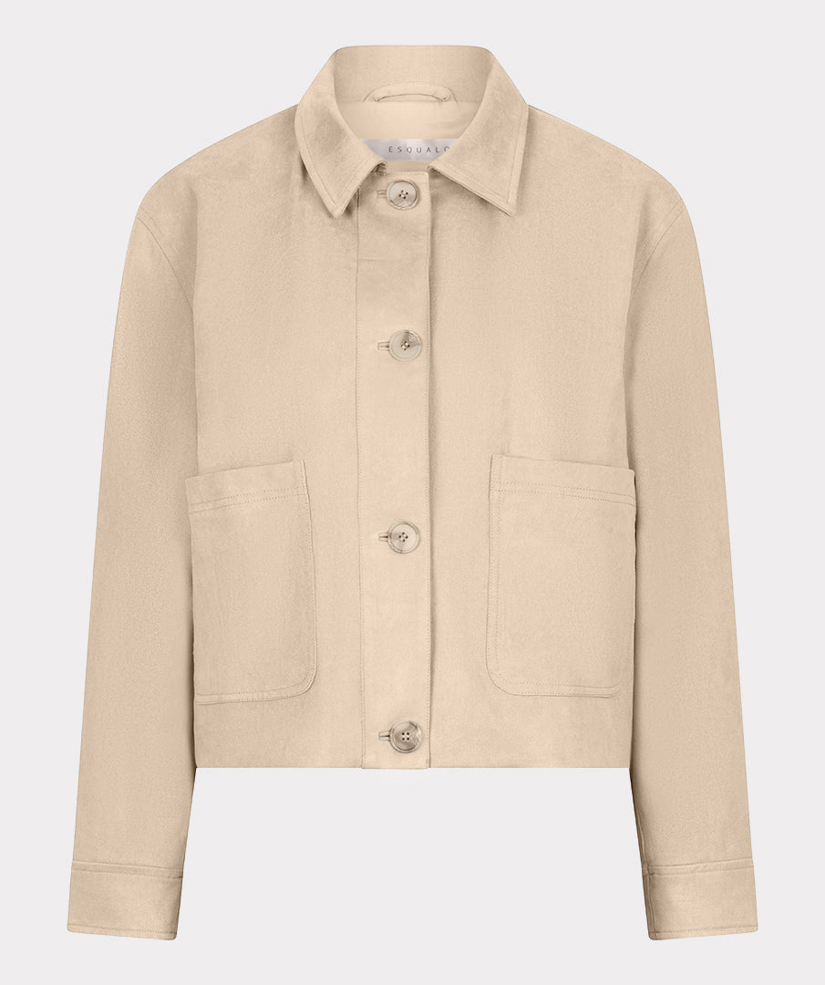 Esqualo Jacket Suedine SP26.37018 light sand