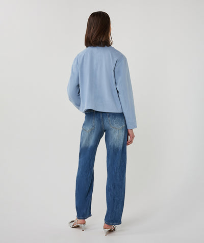 Esqualo Jacket Suedine SP26.37018 pacific blue