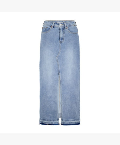 Red Button Sibelle Halflange Denim spijker Rok bleach