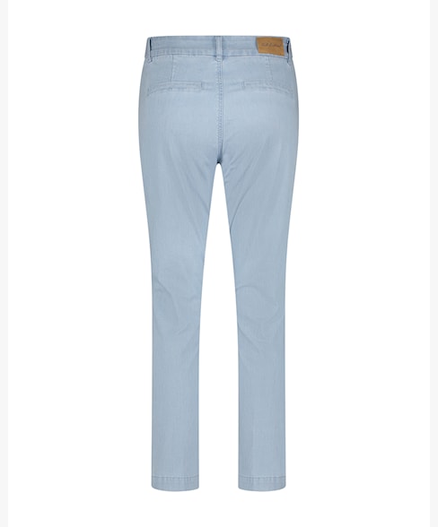 Red Button Diana Fancy Chambray Broek bleachblue