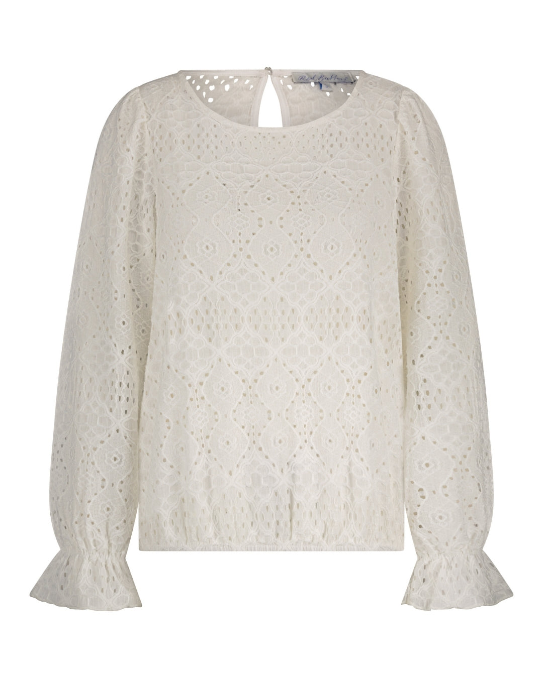 Red Button Top Ajour Off White