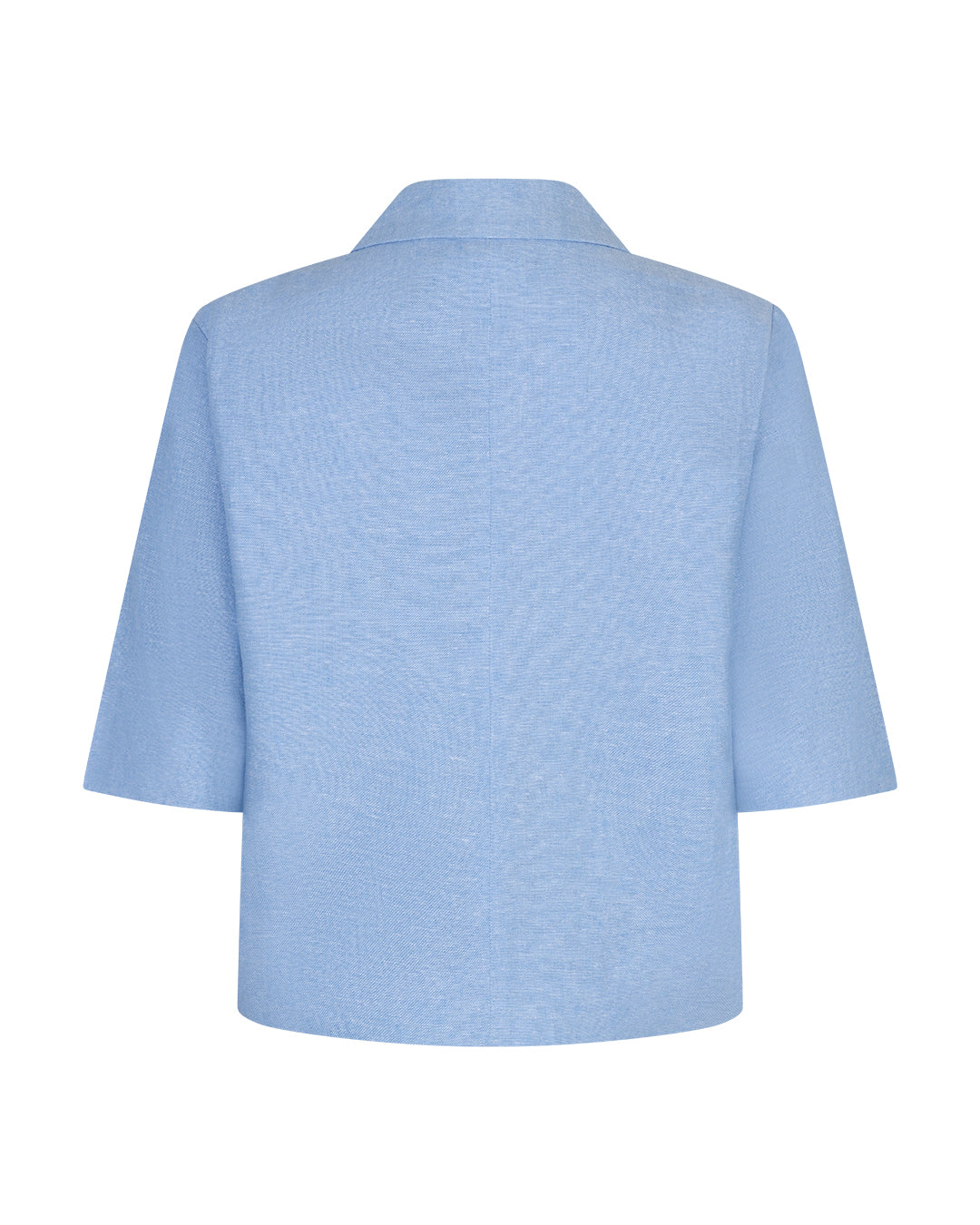 Red Button Blazer Linen/Visco Melange lightblue