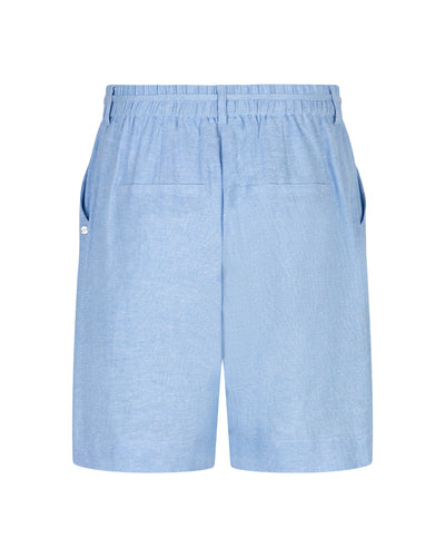 Red Button Cami Short Linen/Visco Melange lightblue