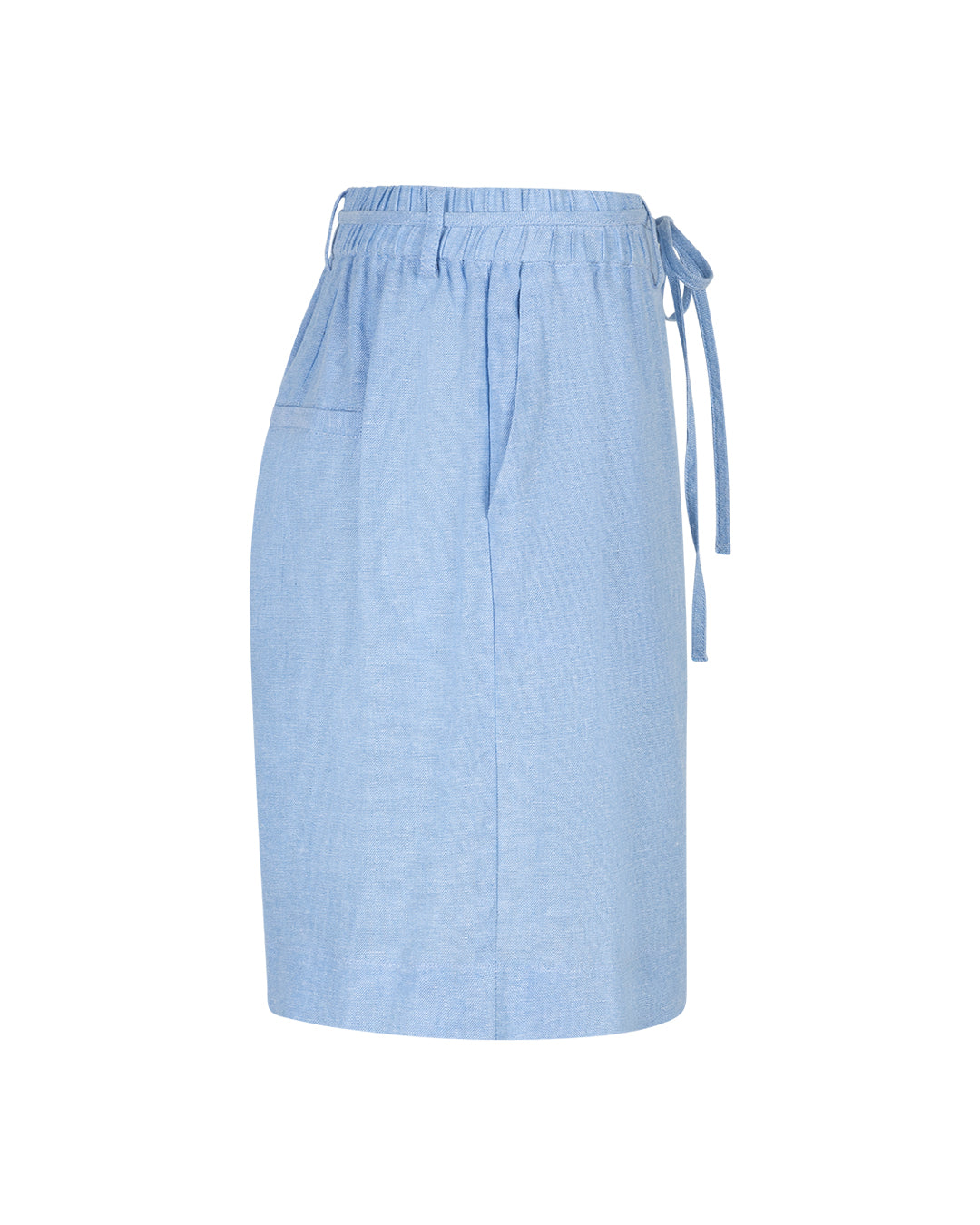 Red Button Cami Short Linen/Visco Melange lightblue
