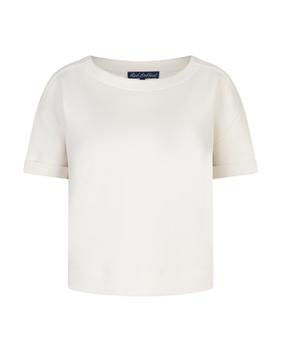 Red Button Skyler Scuba Top ecru