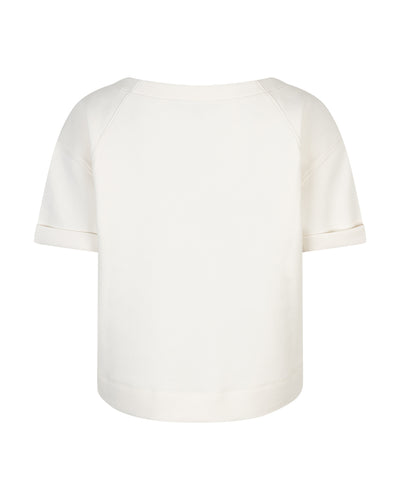Red Button Skyler Scuba Top ecru