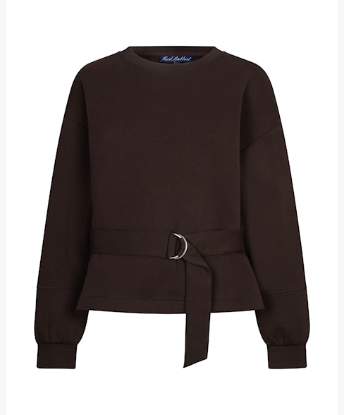 Red Button Shakira Belt Top espresso