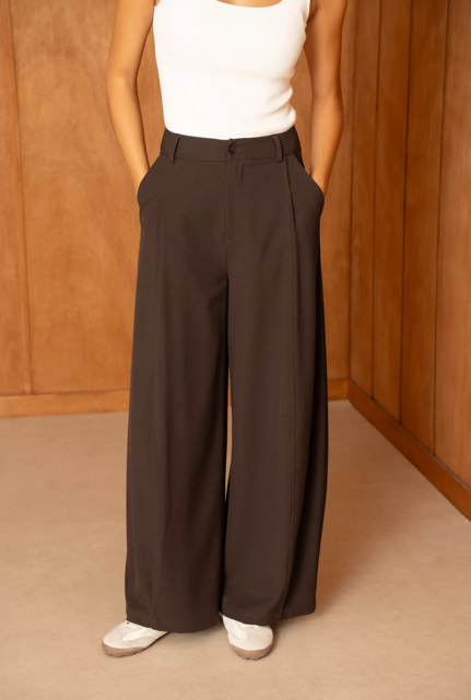 Attentif Wijde Broek 26179 Brown