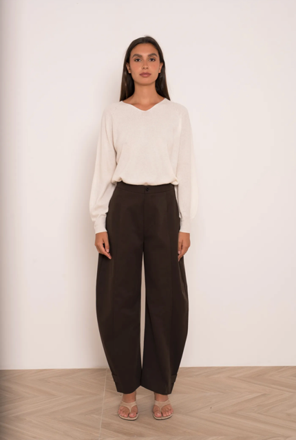 Attentif Barrel Broek 26158 Coffee