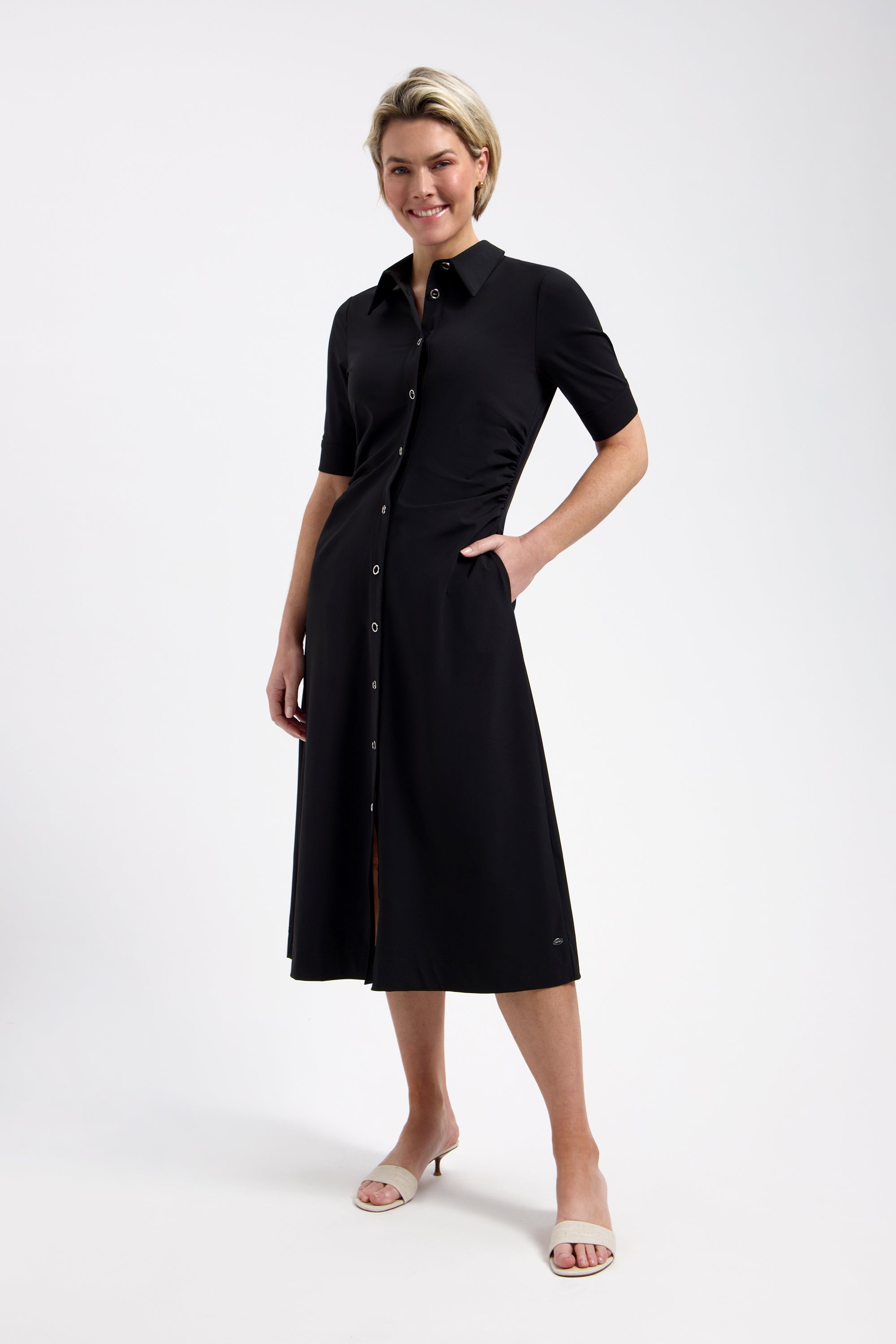 Lady Day Ursulla Travelstof Jurk zwart