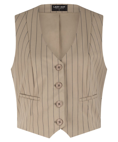 Lady Day Travelstof Vivienne Gilet kaitlyn stripe