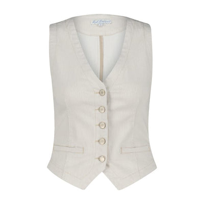 Red Button Gilet Coloured Denim Stripe kit