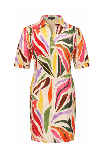 Mi Piace Travelstof Jurk 202605 summer leaf dance print kit