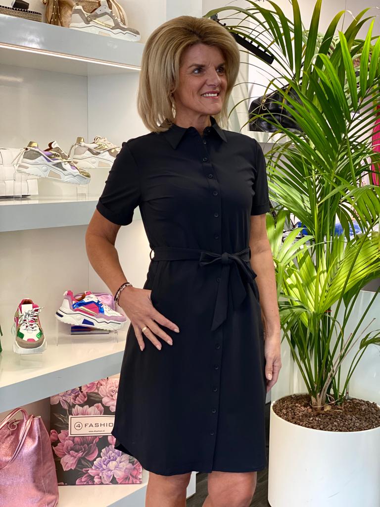 Mi Piace Travelstof Jurk zwart 202079/202172