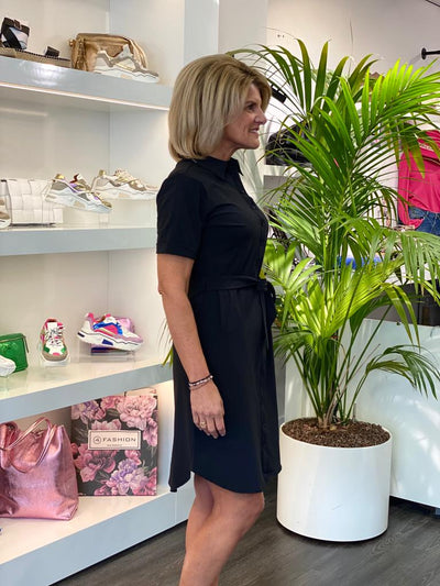 Mi Piace Travelstof Jurk zwart 202079/202172