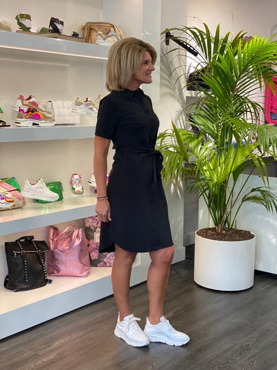 Mi Piace Travelstof Jurk zwart 202079/202172