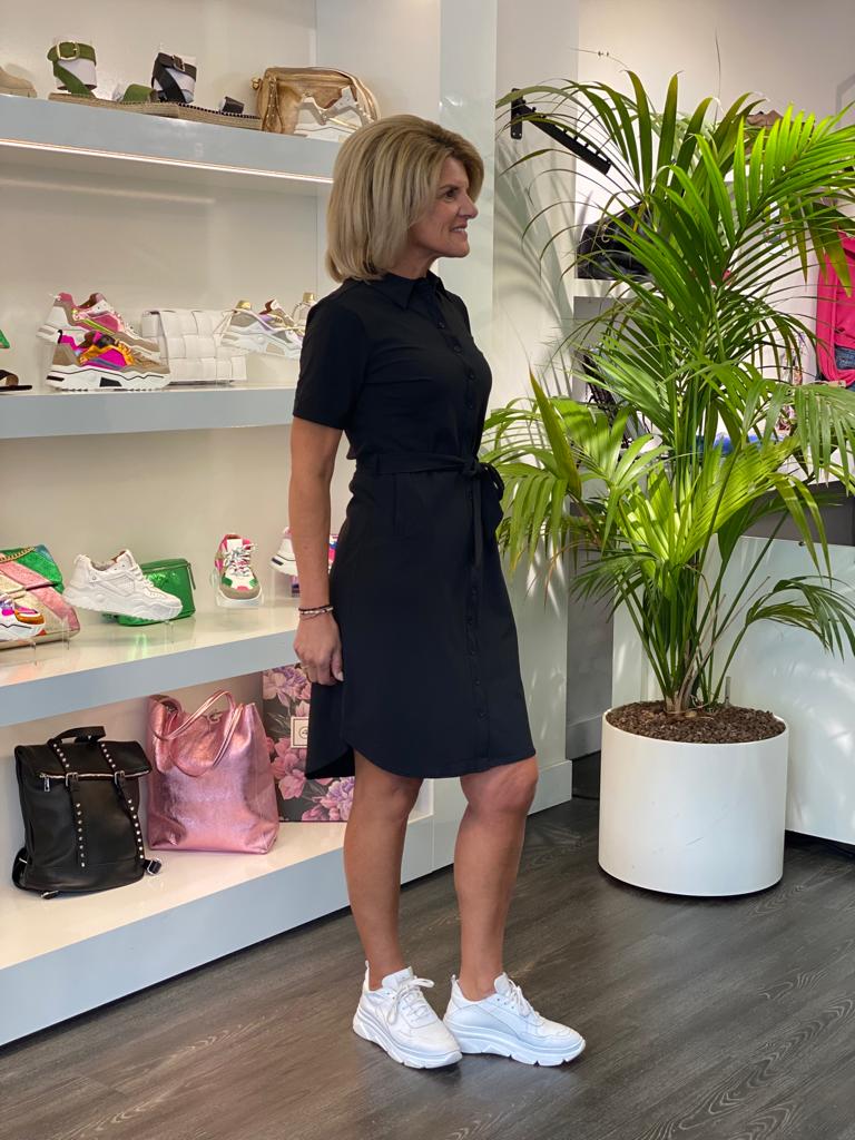 Mi Piace Travelstof Jurk zwart 202079/202172