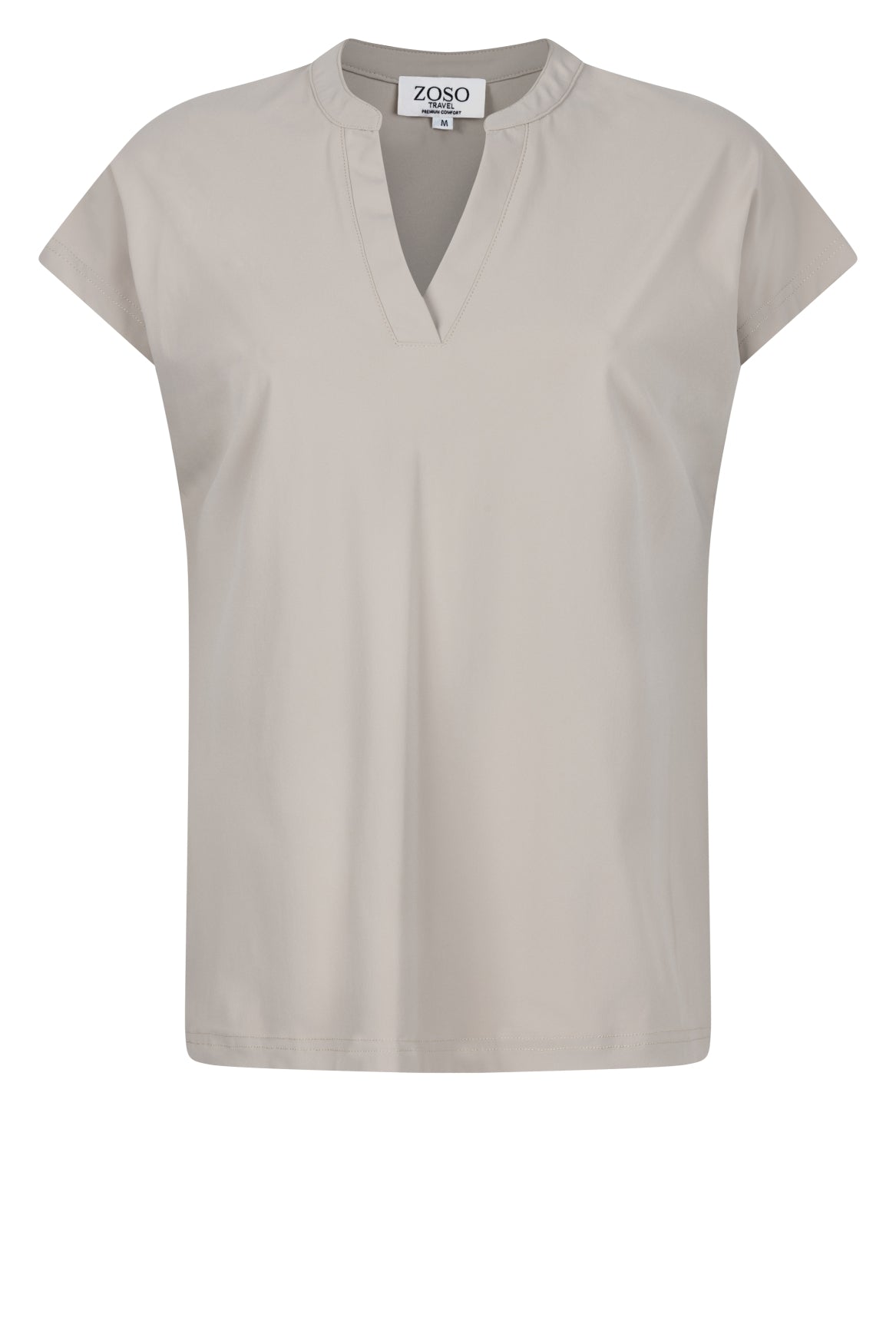 Zoso Kimberly Travelstof Shirt sand stone