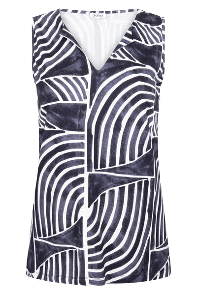 Zoso Britt Top donkerblauw navy