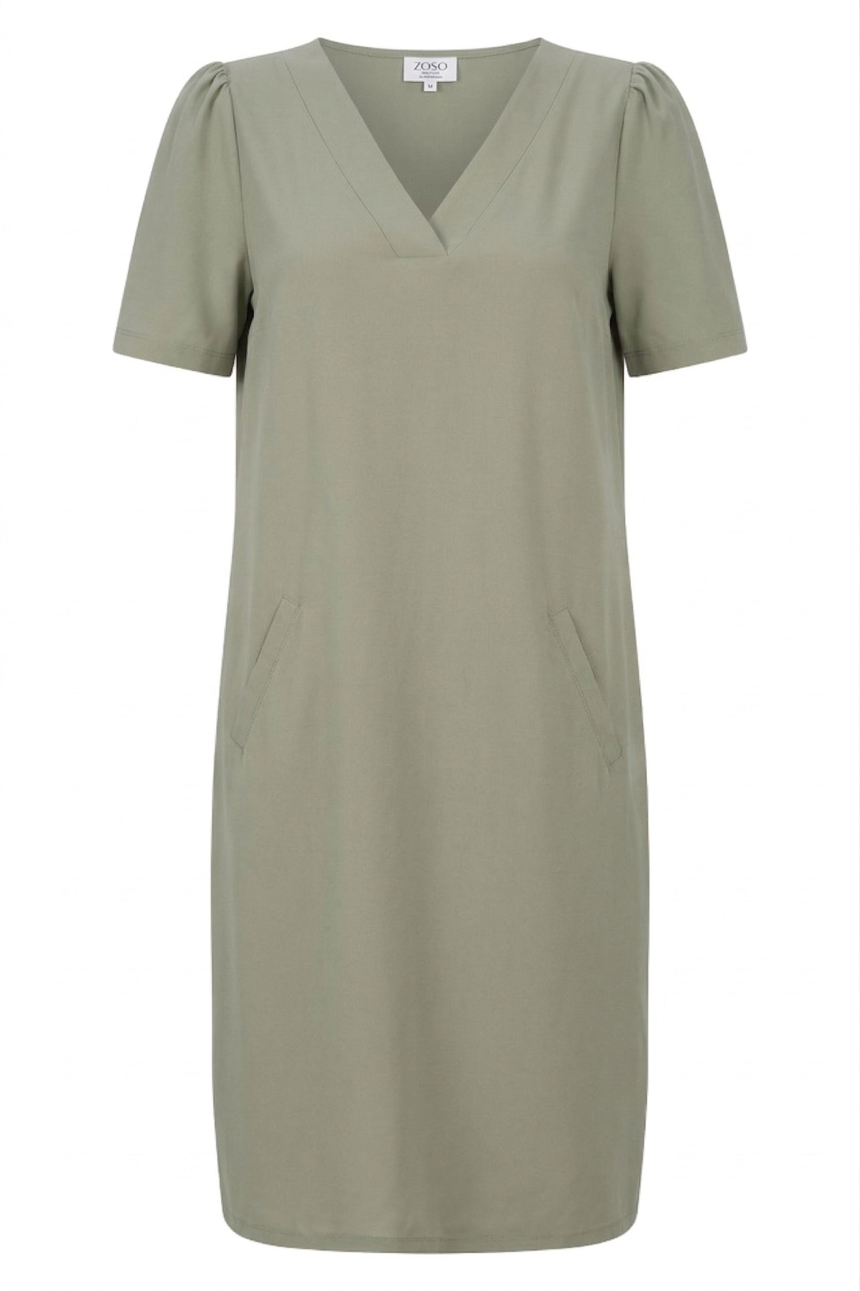 Zoso Juulz Travelstof Jurk sage