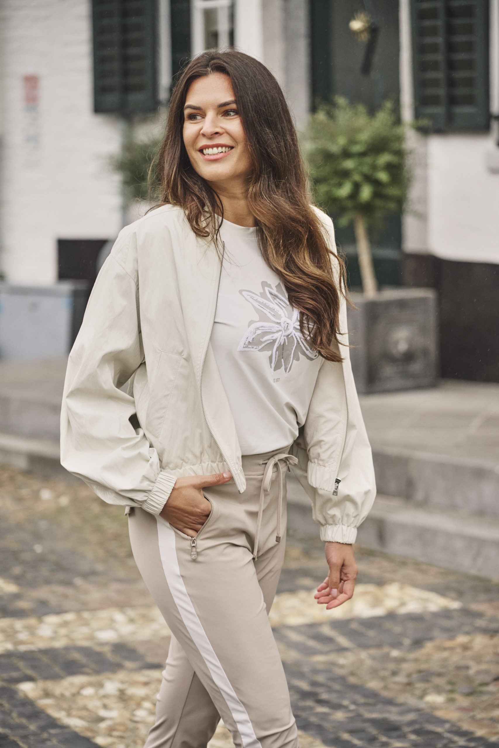 Zoso Amee Travelstof Shirt kit sand stone