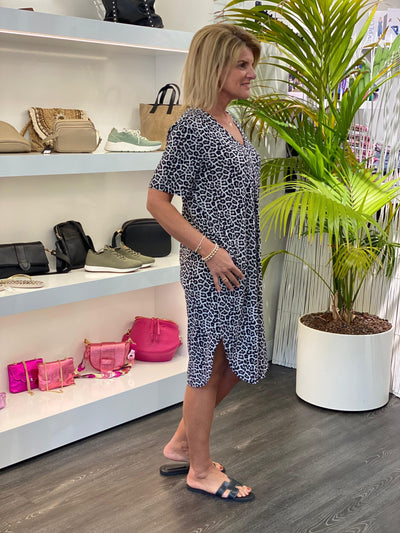 Freequent Jurk Floi harbor mist black