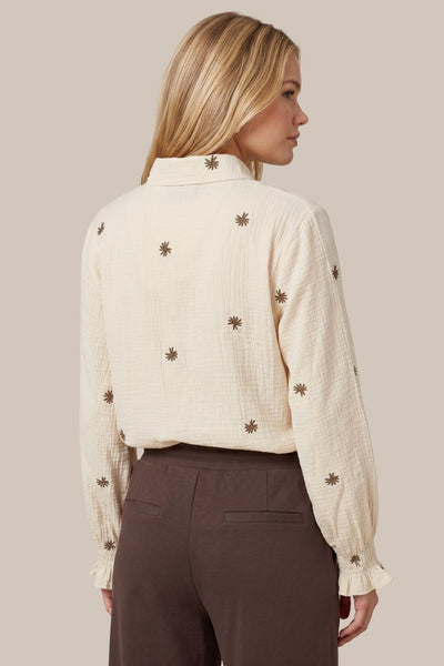 C&S Lancy Blouse sand/mocha brown