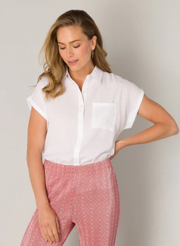 Ivy Beau Chloe Blouse bright white