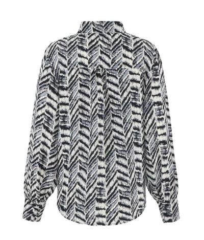 C&S Jessica Blouse skyway / zwart