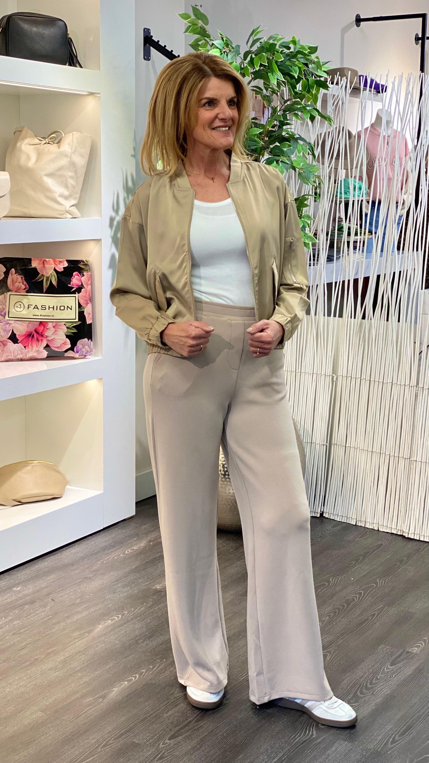 Red Button Colette Punta Drawstring pearl beige