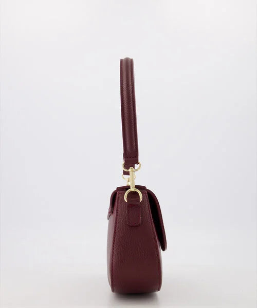 Diara Schoudertas Classic Grain Burgundy T315