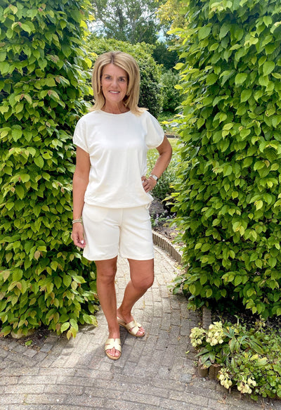 SoyaConcept Banu 78 Short cream korte broek