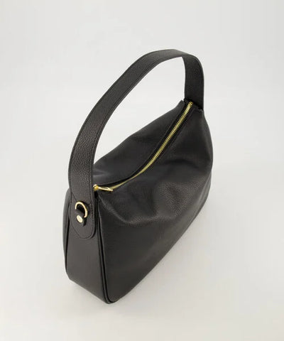 Elly Schoudertas Leer Zwart T329