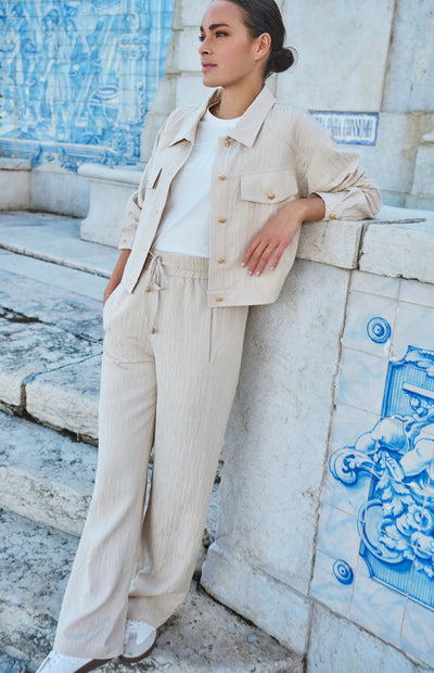 Esqualo Jacket Jacquard Sand SP25.14029