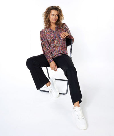 Esqualo Trousers City Flair F23.17518 zwart