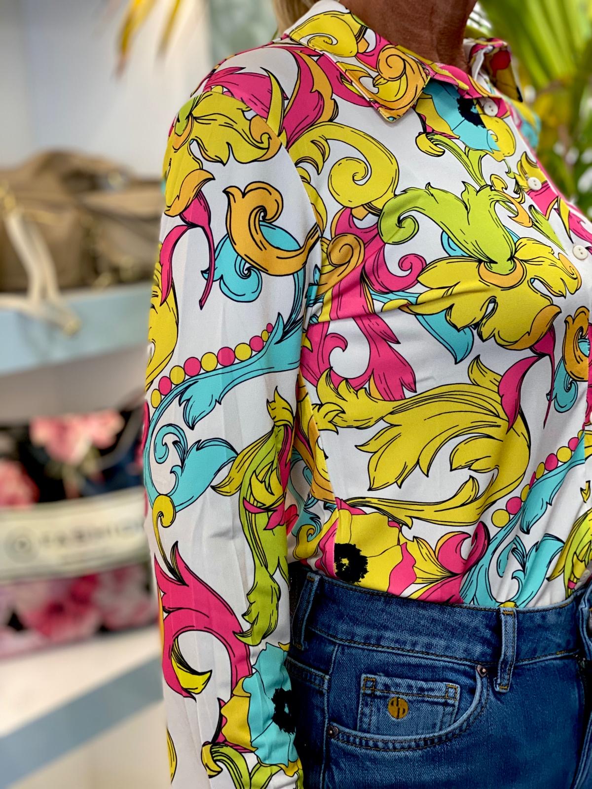 Angelle Milan 638 Travelstof Blouse sale  1615/33349 v1 blouse lange mouw