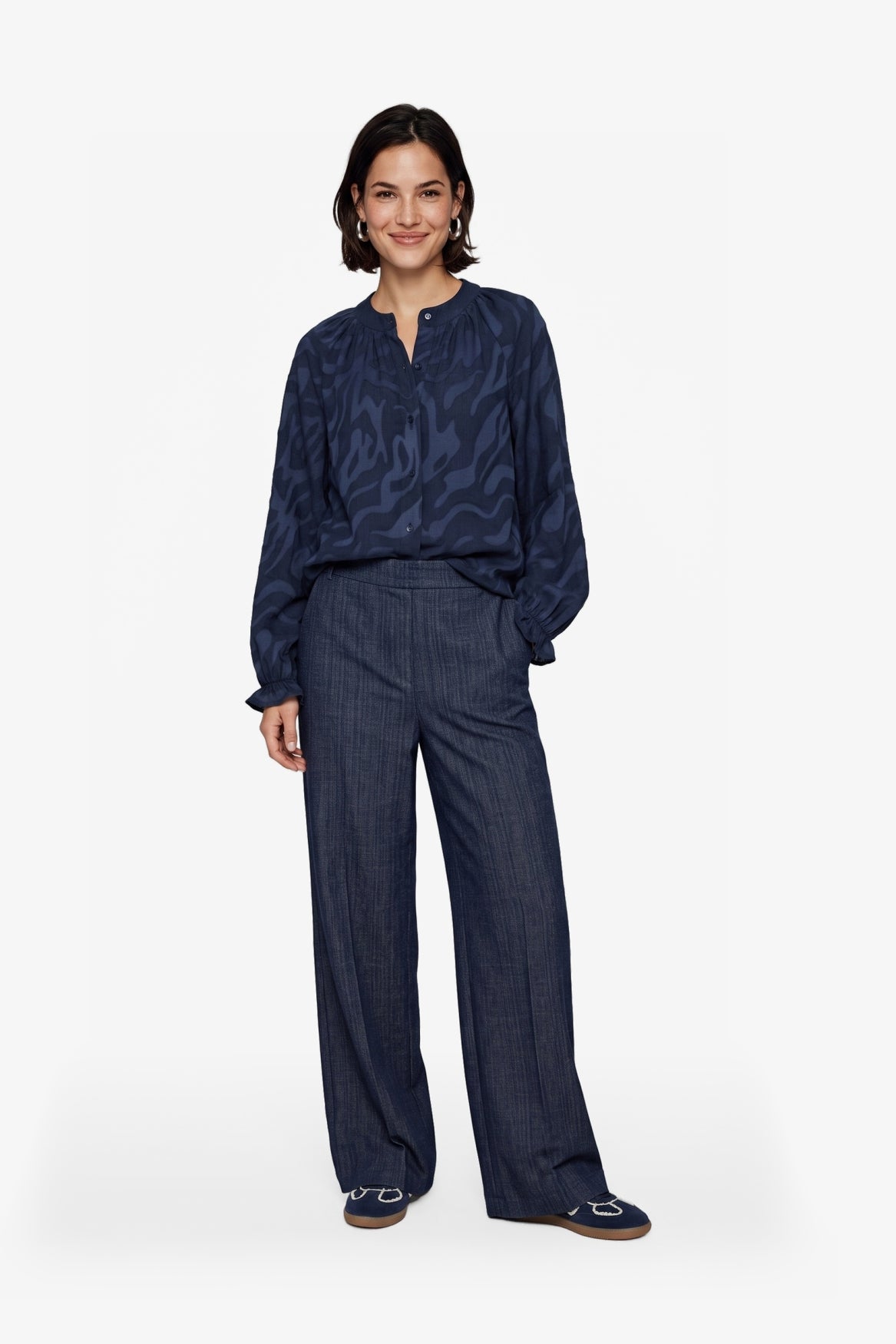 C&S Linora Blouse midnight blue