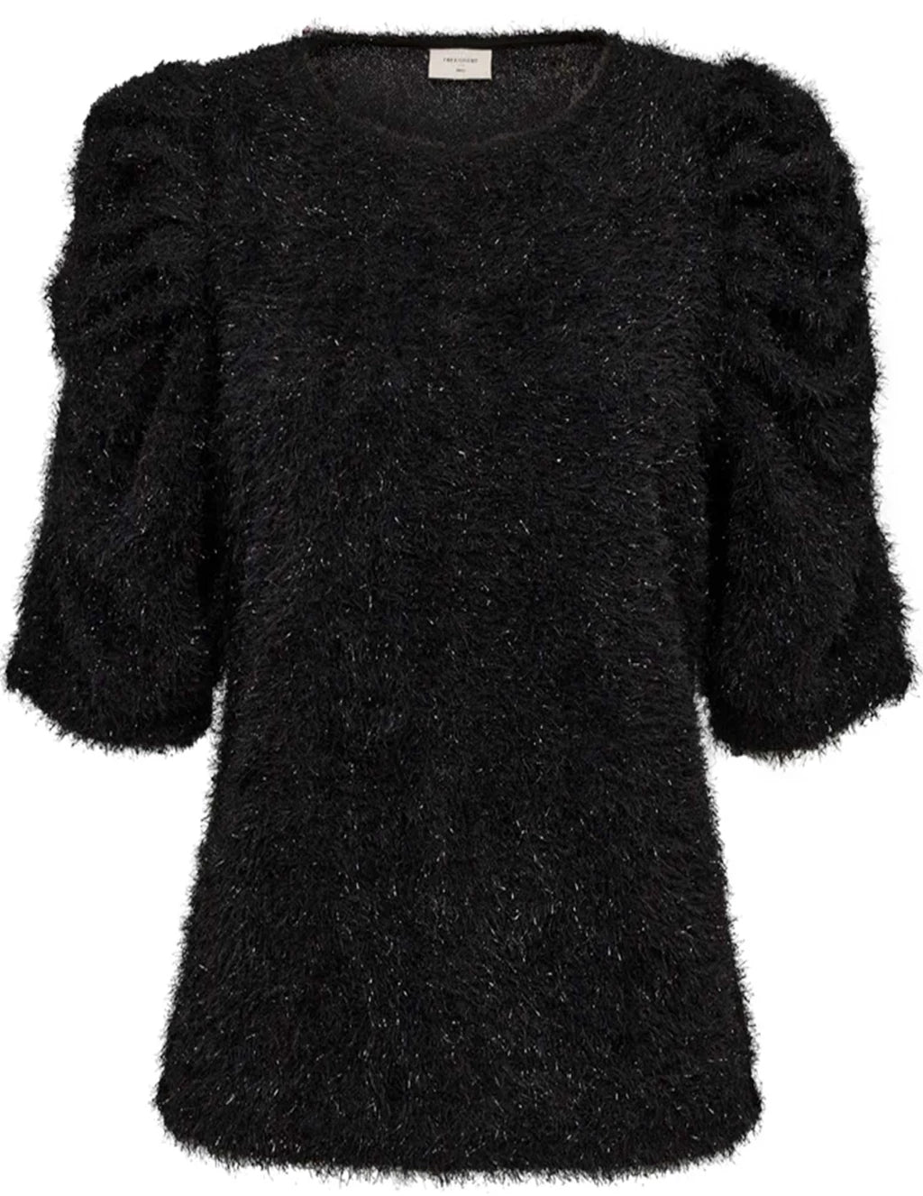Freequent Molurex Top zwart glitter