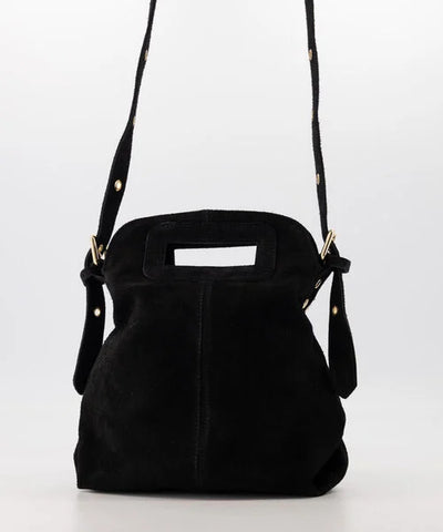 Gertrudis Handtas Suede Zwart T343