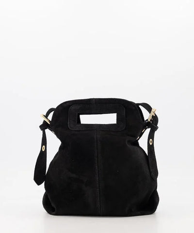 Gertrudis Handtas Suede Zwart T343