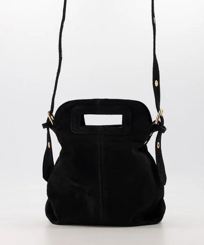 Gertrudis Handtas Suede Zwart T343