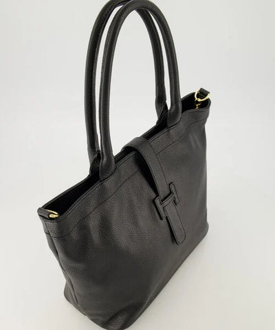Helia - Classic Grain - Schoudertassen - zwart- D37 - Goudkleurig