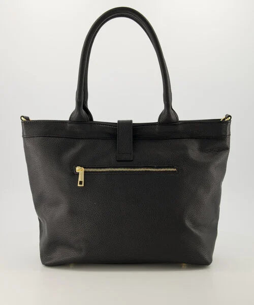 Helia - Classic Grain - Schoudertassen - zwart- D37 - Goudkleurig