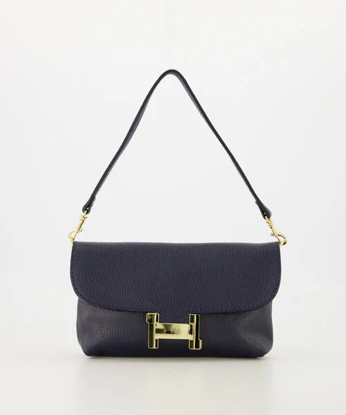 Hilary Clutch Tas Classic Grain Dark Blue T224