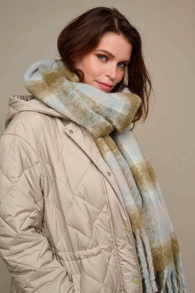 Rino Pelle Hipke Sjaal blue green check