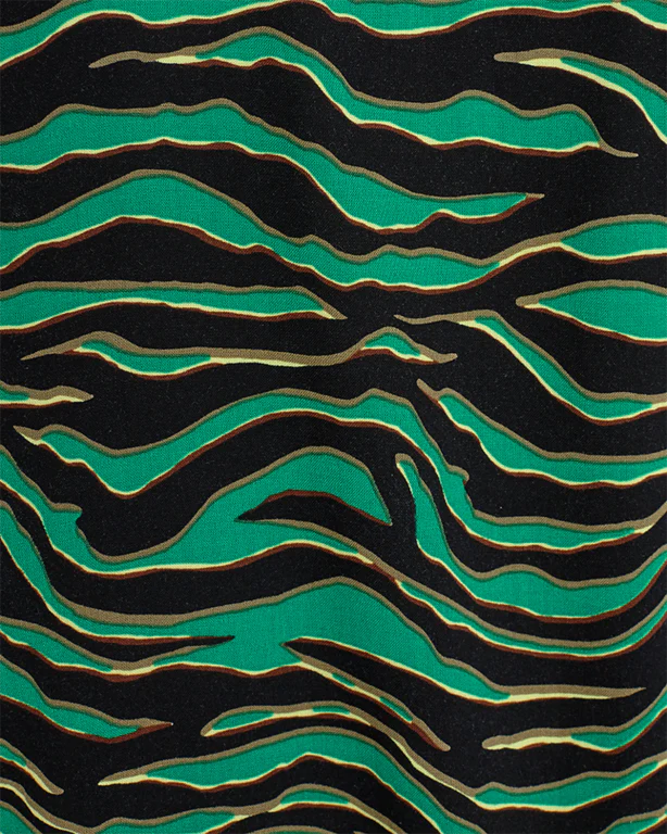 Freequent Linn Blouse V-Hals pepper green/black